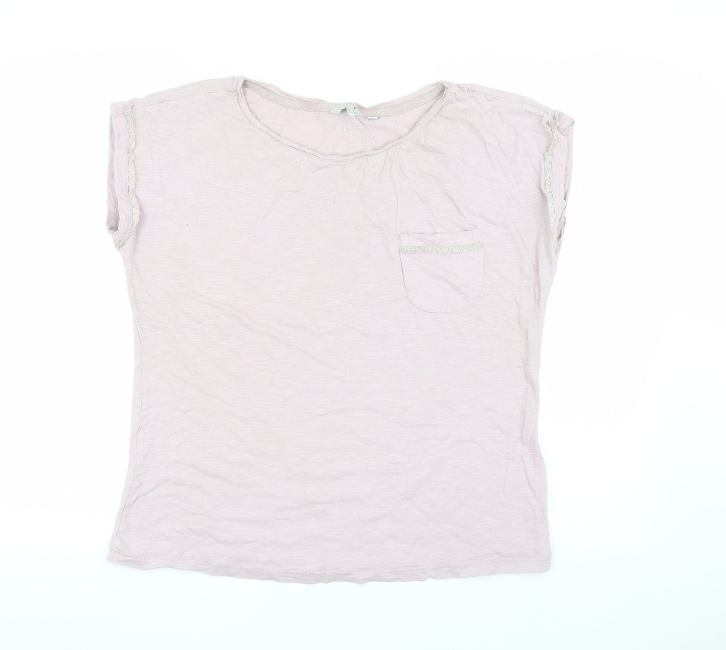 FatFace Women's Ivory Basic T-Shirt UK 12