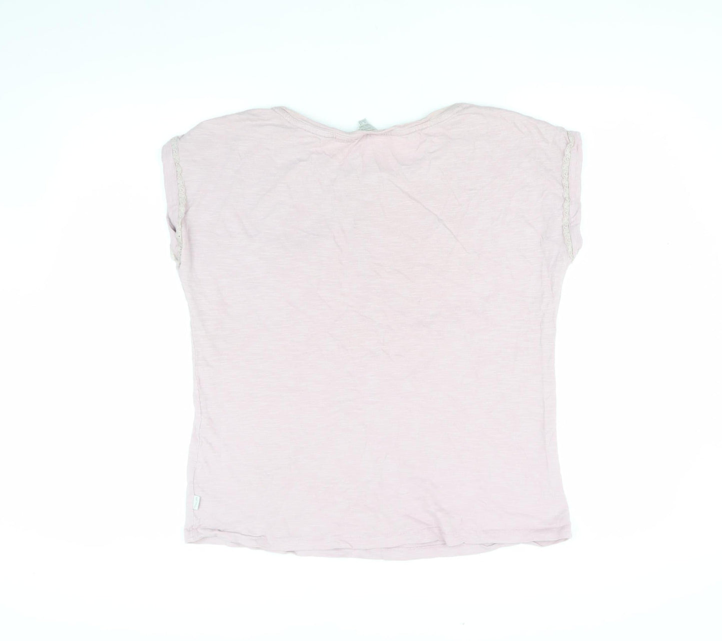 FatFace Women's Ivory Basic T-Shirt UK 12