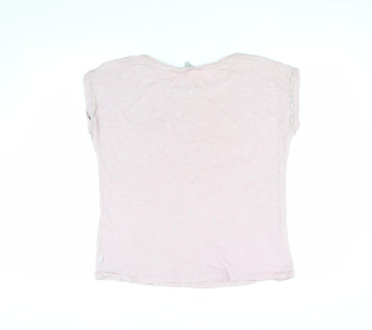 FatFace Women's Ivory Basic T-Shirt UK 12