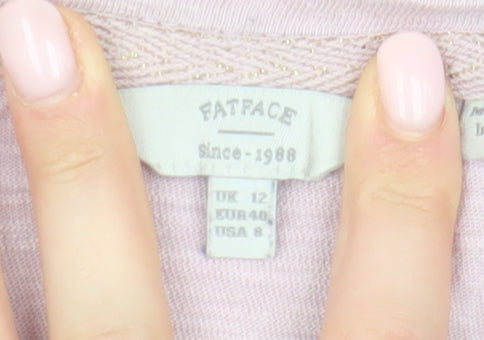 FatFace Women's Ivory Basic T-Shirt UK 12