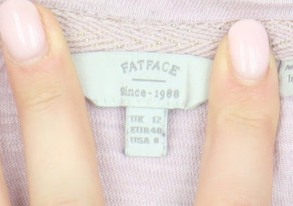 FatFace Women's Ivory Basic T-Shirt UK 12