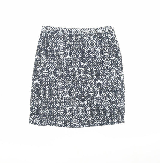 Monsoon Women Multicoloured Size 8 Geometric Pencil Skirt
