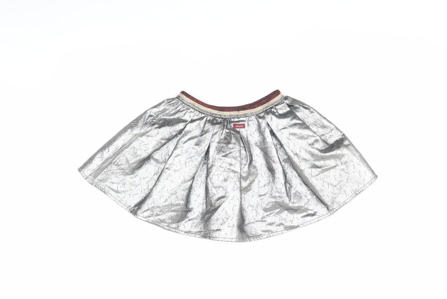 Catimini Silver Girls Skater Short Skirt Size 122