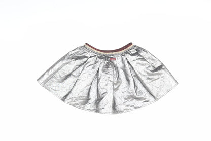 Catimini Silver Girls Skater Short Skirt Size 122