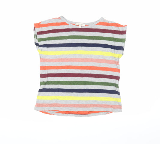 Womens UK Size S Oasis Multicoloured Basic T-Shirt
