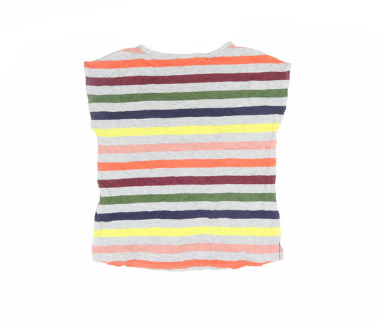 Womens UK Size S Oasis Multicoloured Basic T-Shirt