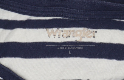 Mens UK Size L Wrangler Blue  T-Shirt