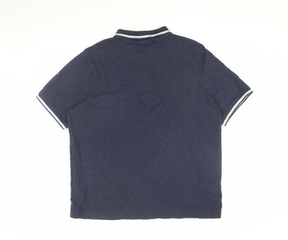 Slazenger Men's XL Blue Short Sleeve Polo