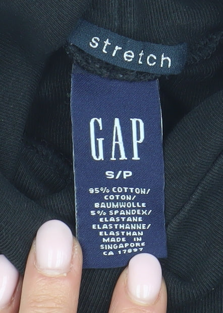 GAP Women's Black Roll Neck Long Sleeve T-Shirt, Size S