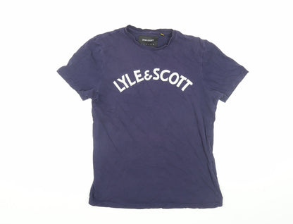 Lyle & Scott Men's Blue Medium T-Shirt, Short Sleeve