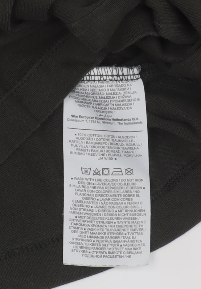 Nike Men's Black Large Crew Neck T-Shirt Logo