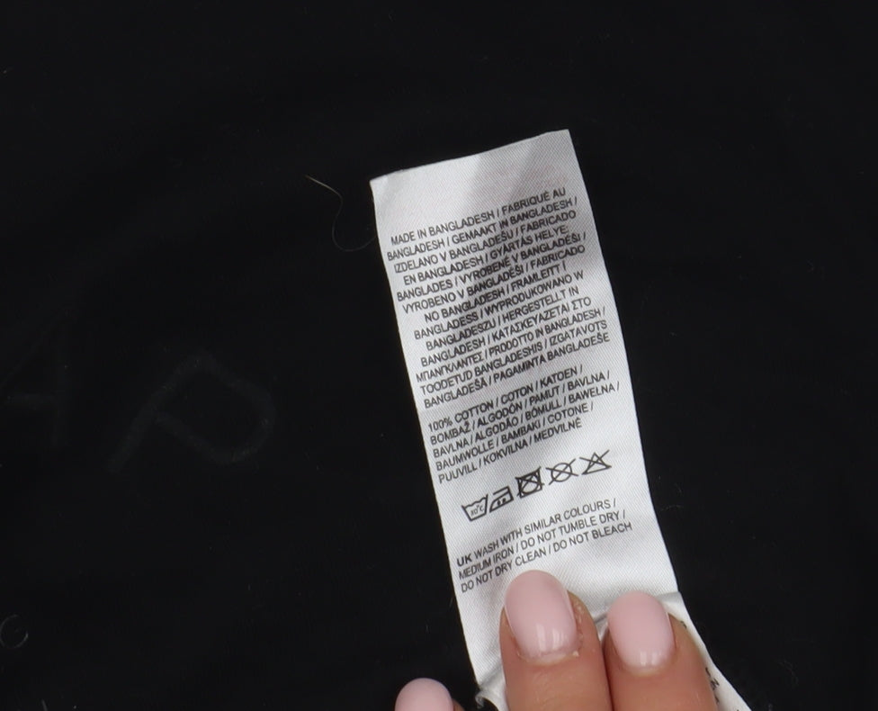 Firetrap Women’s Black Basic T-Shirt Size 16