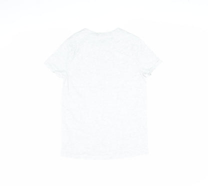 Womens UK Size 2XS Looney Tunes White Basic T-Shirt