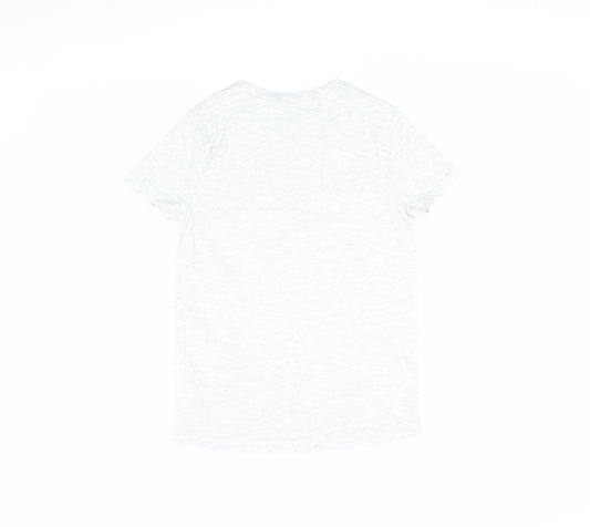Womens UK Size 2XS Looney Tunes White Basic T-Shirt