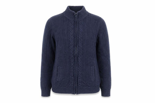 Womens UK Size L ISLE ESSENTIALS Blue Basic Jacket