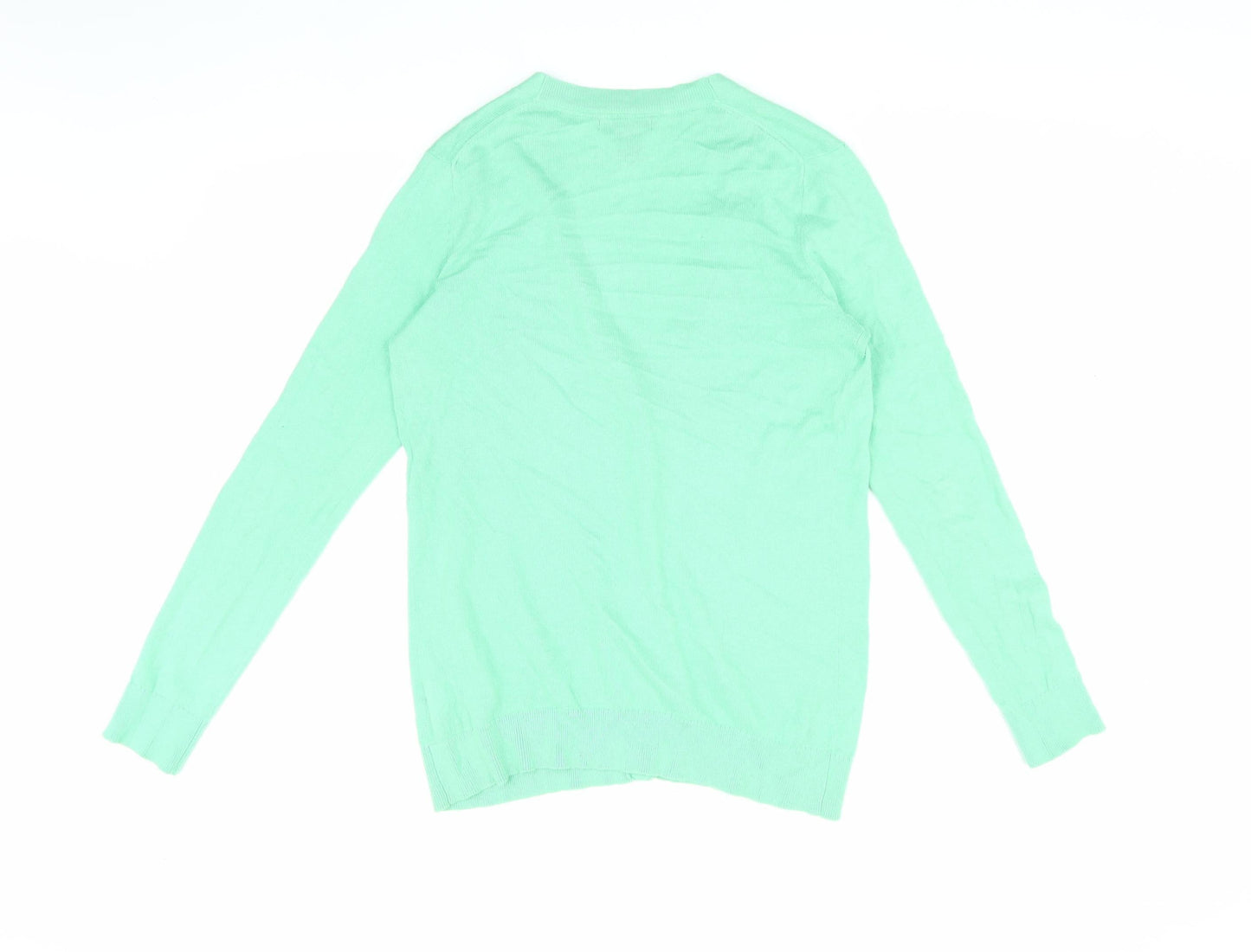 Gap Women's Green Cardigan, Size S, V-Neck Knit