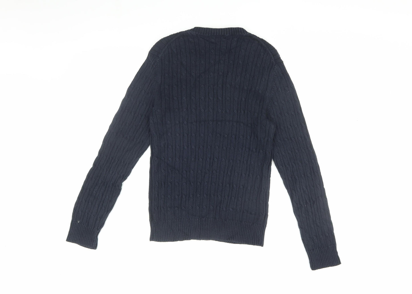 GAP Women's Blue Cable-Knit Pullover Jumper XS