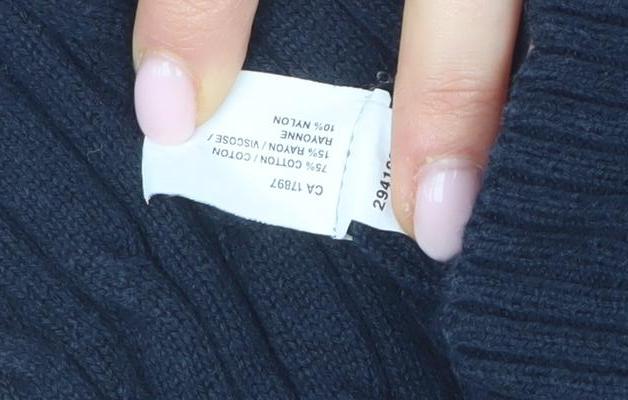 GAP Women's Blue Cable-Knit Pullover Jumper XS