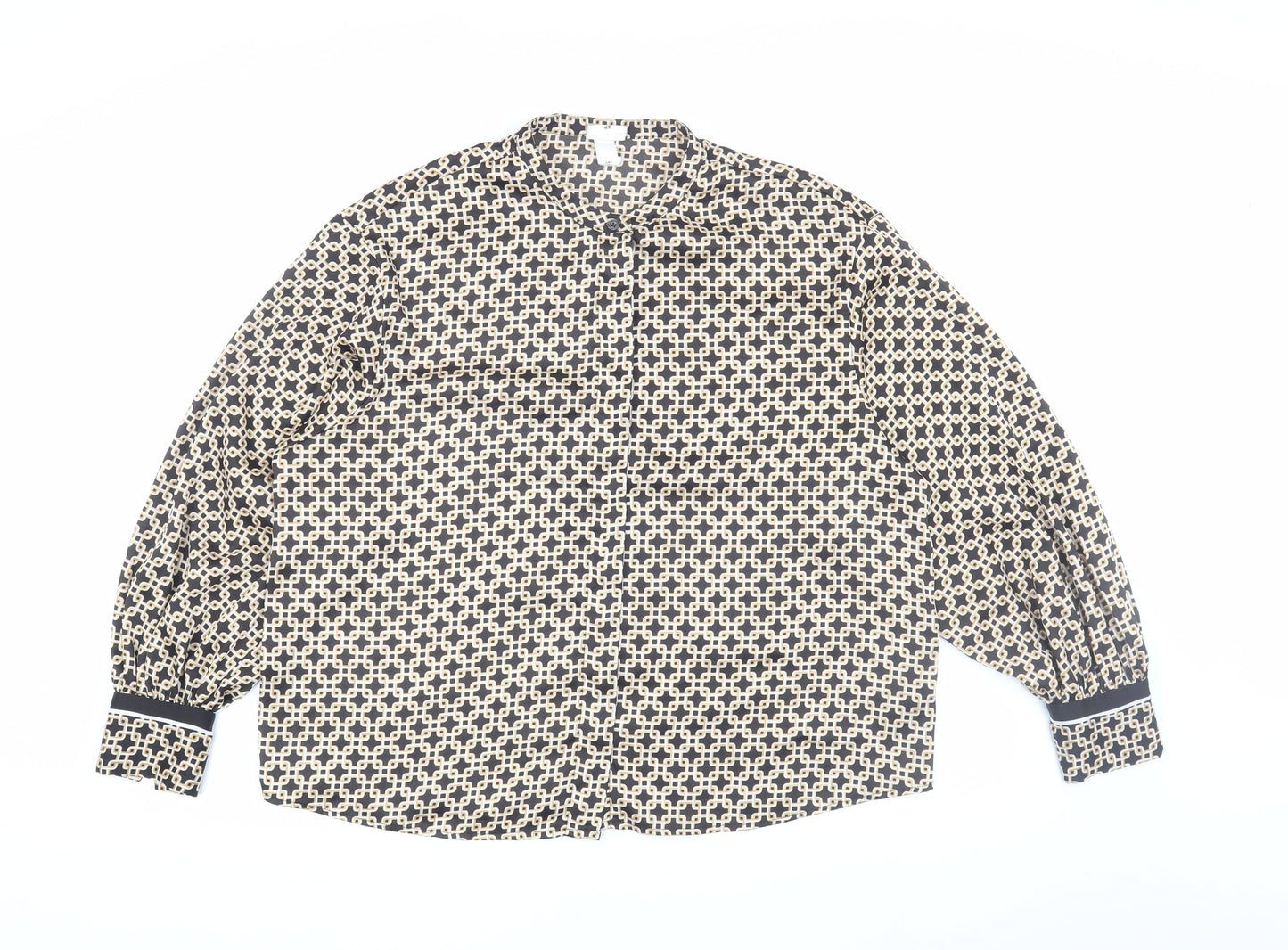 Womens UK Size 16 H&M Multicoloured Basic Blouse