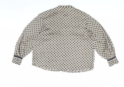 Womens UK Size 16 H&M Multicoloured Basic Blouse