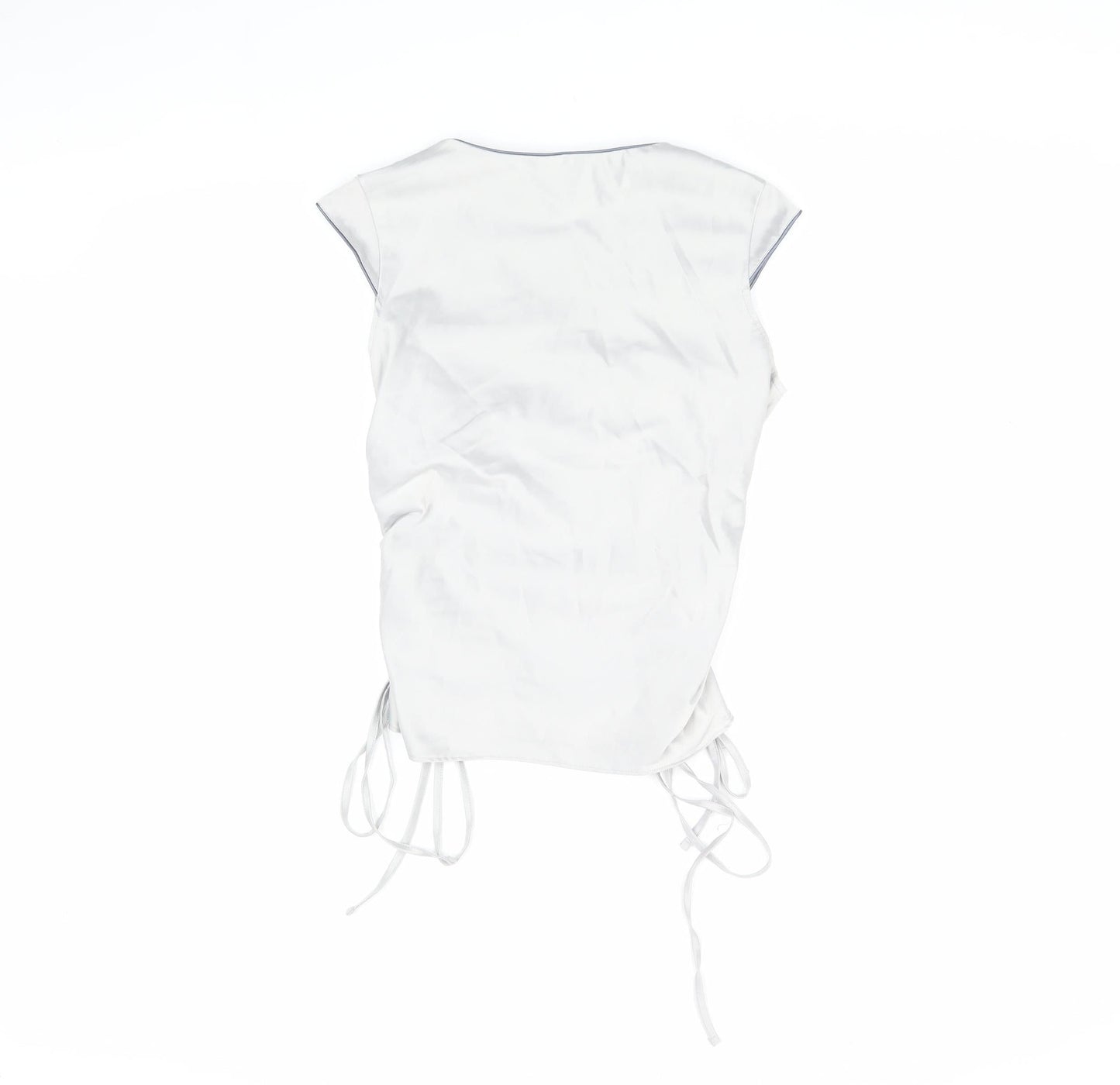 Womens UK Size 12 River Island White Wrap Blouse