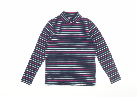 Womens UK Size 12 Cotton Traders Multicoloured Basic T-Shirt