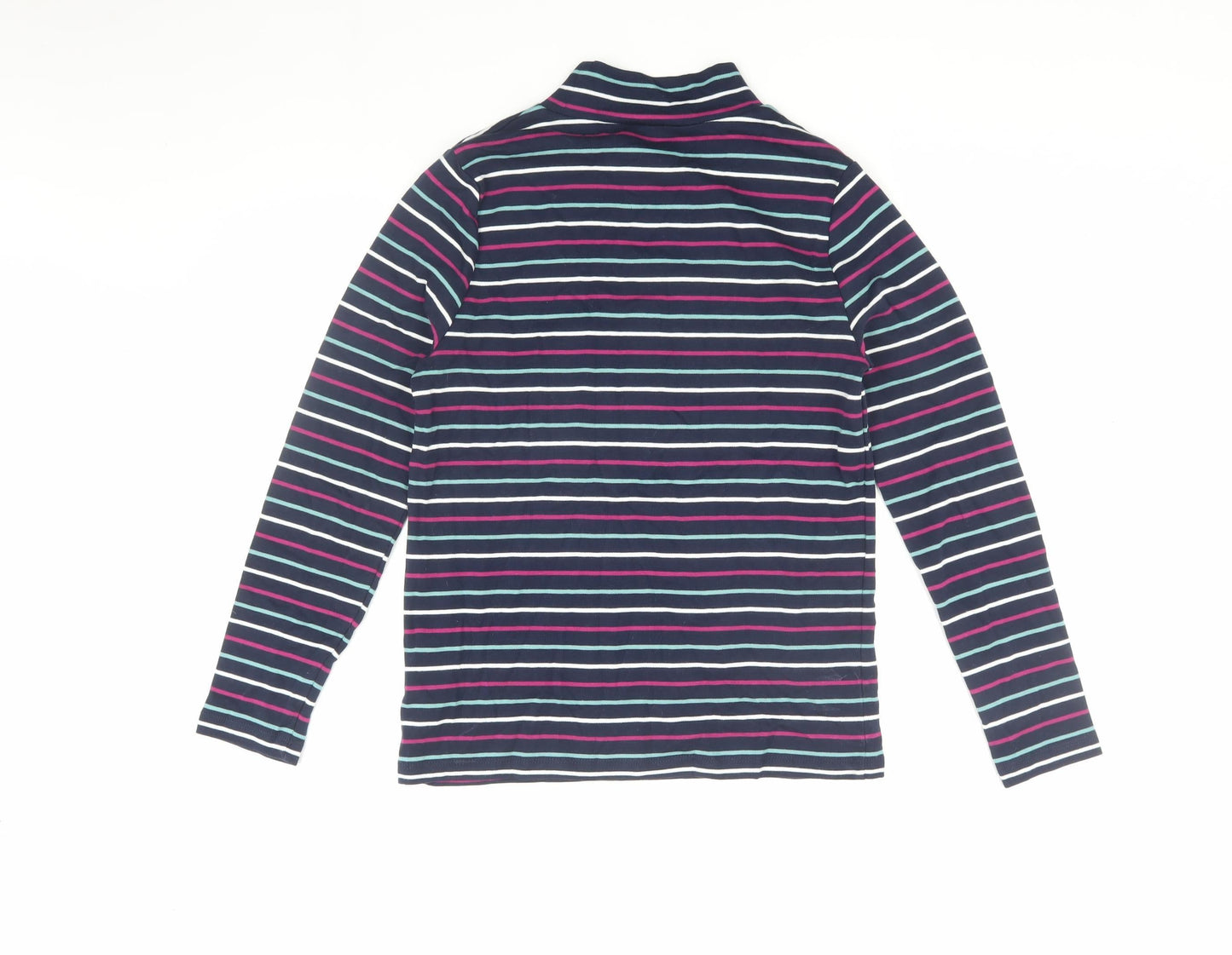 Womens UK Size 12 Cotton Traders Multicoloured Basic T-Shirt