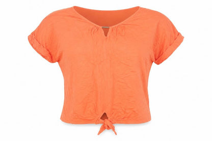 Womens UK Size M Wallis Orange Basic T-Shirt