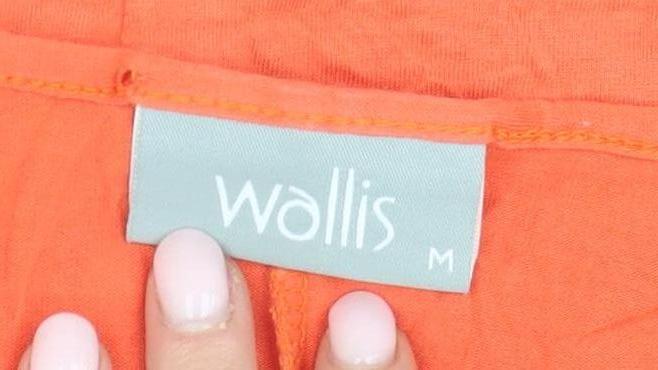 Womens UK Size M Wallis Orange Basic T-Shirt