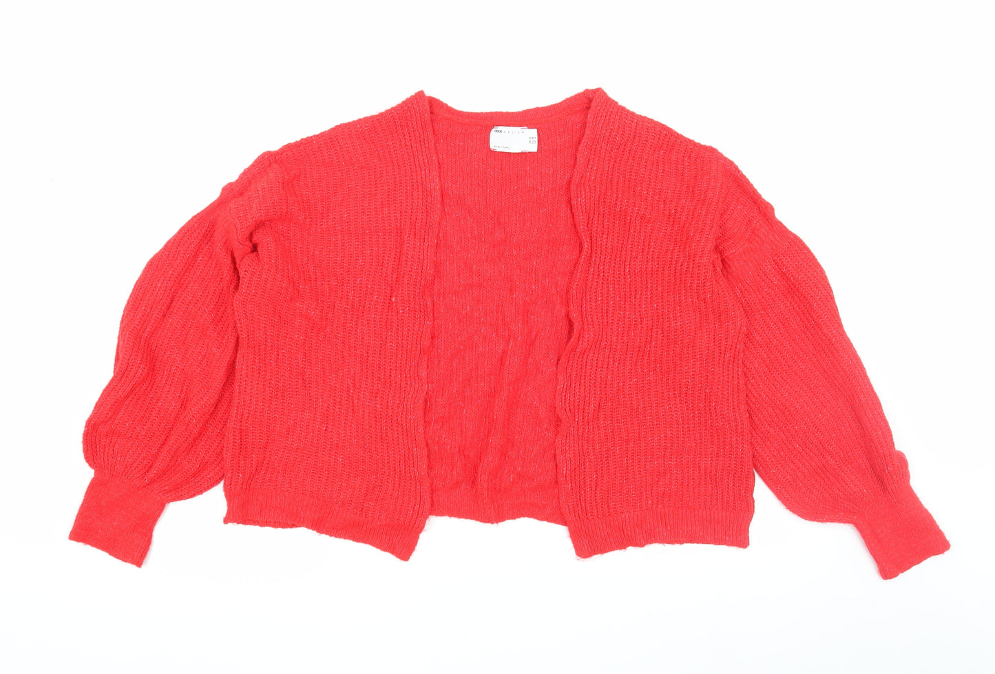 Womens UK Size 10 ASOS Red Cardigan Jumper