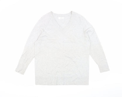 Womens UK Size S MNG Grey Pullover Jumper