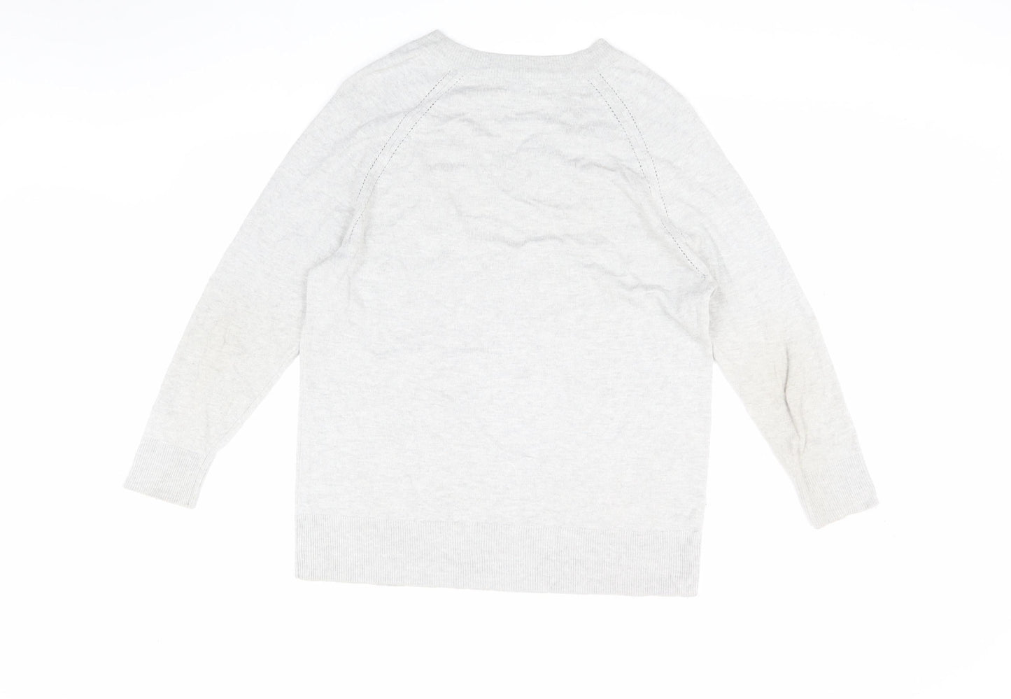 Womens UK Size S MNG Grey Pullover Jumper