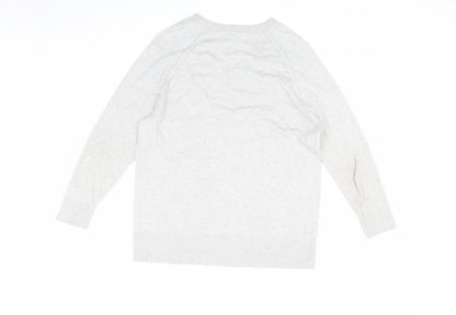 Womens UK Size S MNG Grey Pullover Jumper
