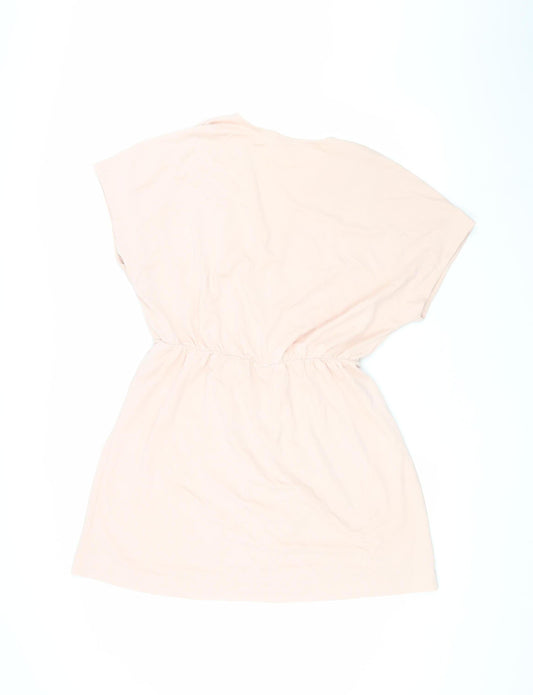 Womens UK Size M Monki Pink Wrap Blouse