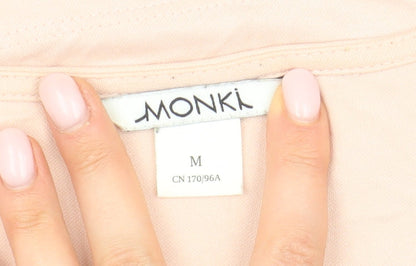 Womens UK Size M Monki Pink Wrap Blouse