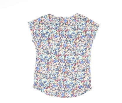 Womens UK Size 8 Marks and Spencer Multicoloured Basic T-Shirt