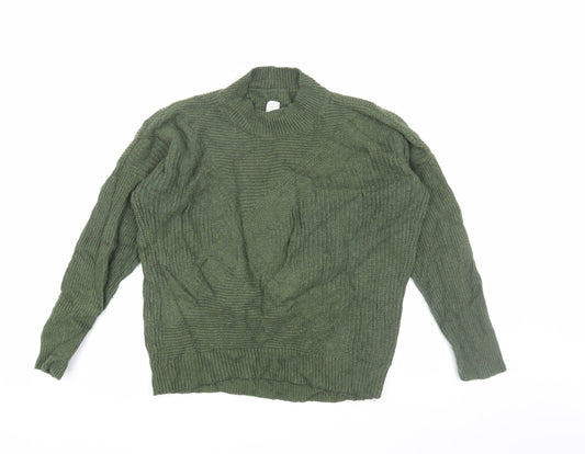 Womens UK Size 10 John Lewis Green Pullover Jumper
