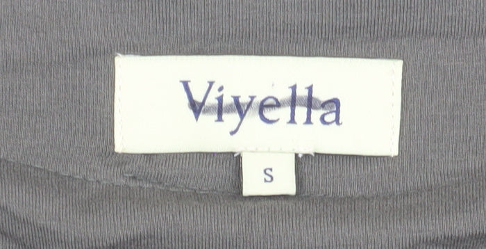 Womens UK Size S Viyella Green Basic T-Shirt