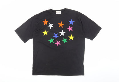 Unisex Adults UK Size One Size Richards Black Basic T-Shirt