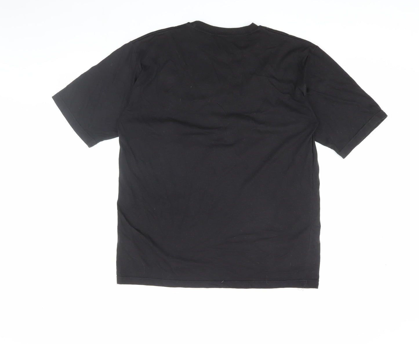 Unisex Adults UK Size One Size Richards Black Basic T-Shirt