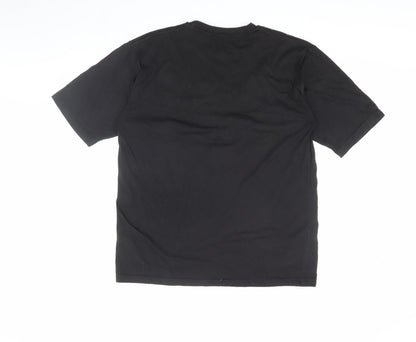 Unisex Adults UK Size One Size Richards Black Basic T-Shirt