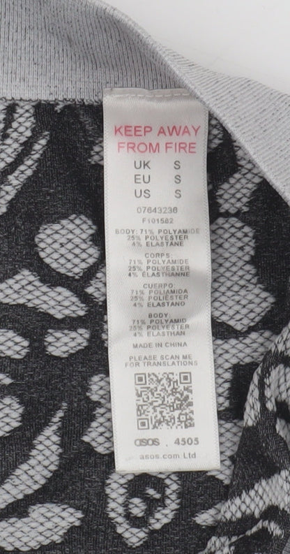 ASOS Women's Grey Animal Print Leggings S