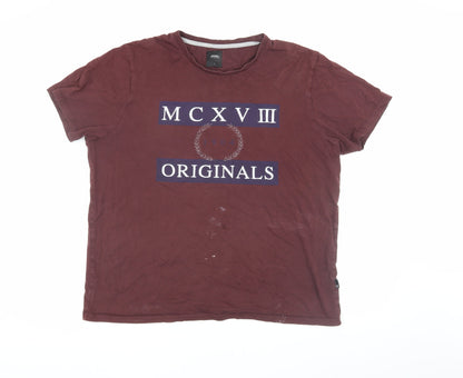 Mens UK Size L Burton Menswear Brown  T-Shirt
