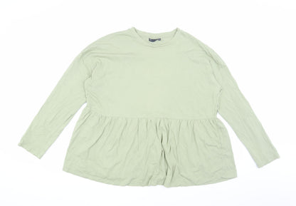 Womens UK Size 14 ASOS DESIGN Green Tunic Blouse