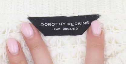 Womens UK Size 10 Dorothy Perkins Ivory Pullover Jumper
