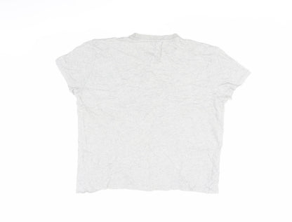 Womens UK Size 12 Zara Grey Basic T-Shirt