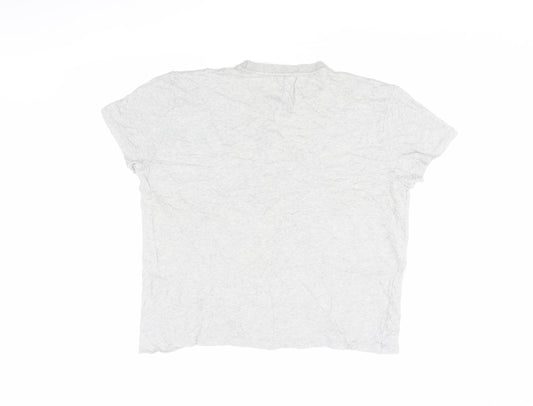 Womens UK Size 12 Zara Grey Basic T-Shirt