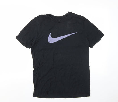 Nike Men's Black Medium Crew Neck Athletic T-Shirt
