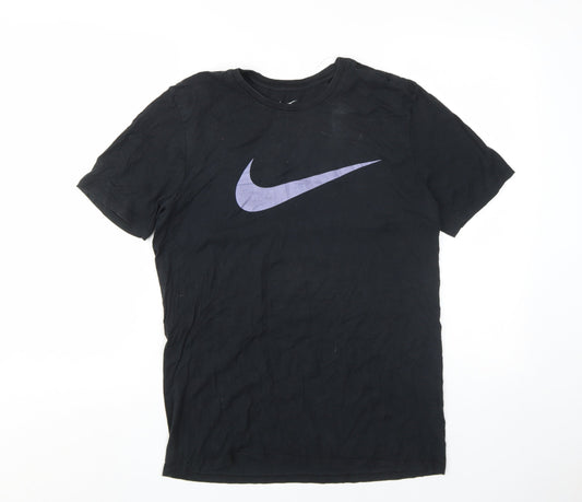 Nike Men's Black Medium Crew Neck Athletic T-Shirt
