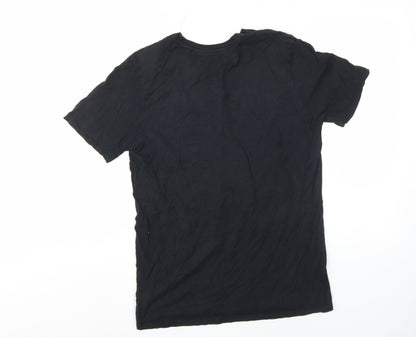 Nike Men's Black Medium Crew Neck Athletic T-Shirt